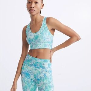 Calvin Klein Aqua and Mint Sports Bra Size L